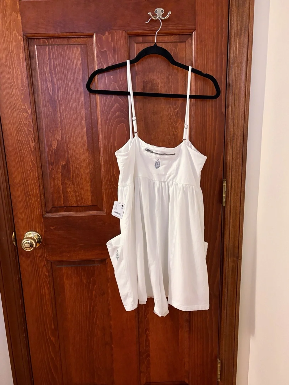 FREE PEOPLE FP Movement Hot Shot Strappy Romper White NWT Size M - Picture 5 of 7
